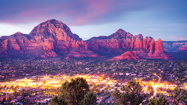 Sedona at night