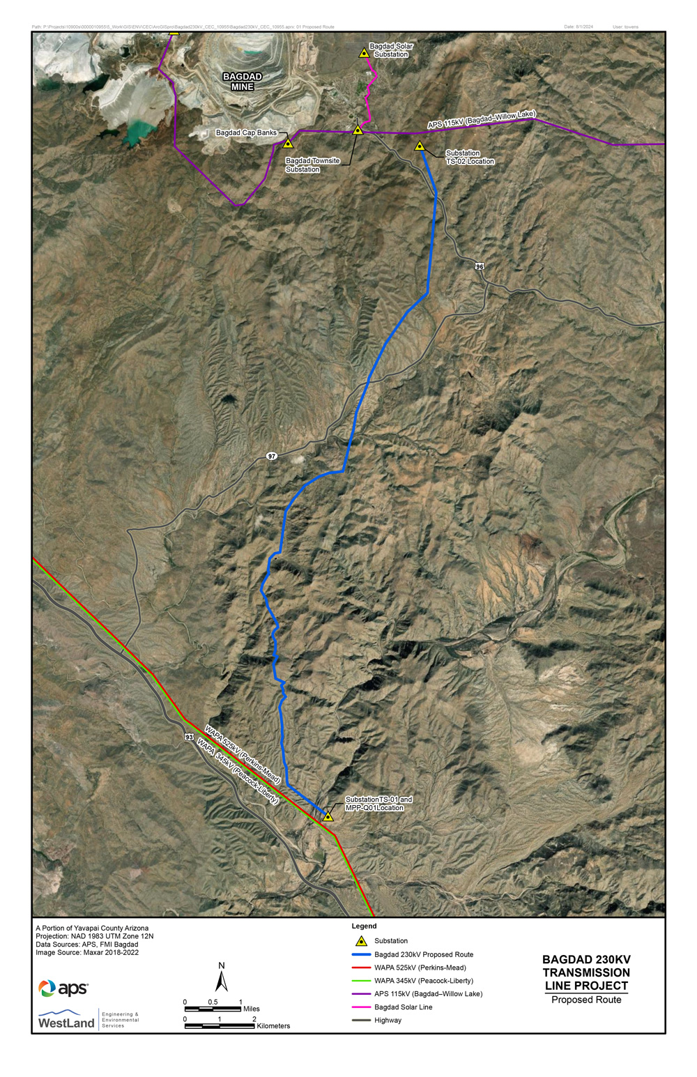 ruta de mapa propuesta