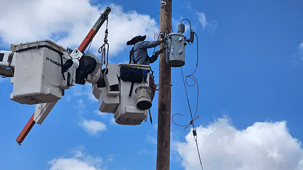 Lineman on the Navajo Nation