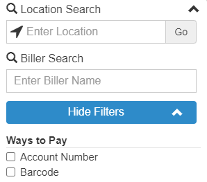 Image showing "Account number" selected 
